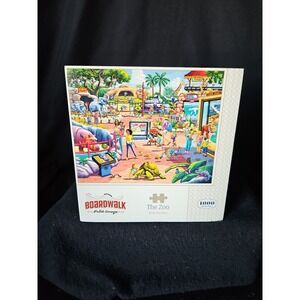 Boardwalk jigsaw puzzle;  The Zoo by James Poai;  1000‎ pcs